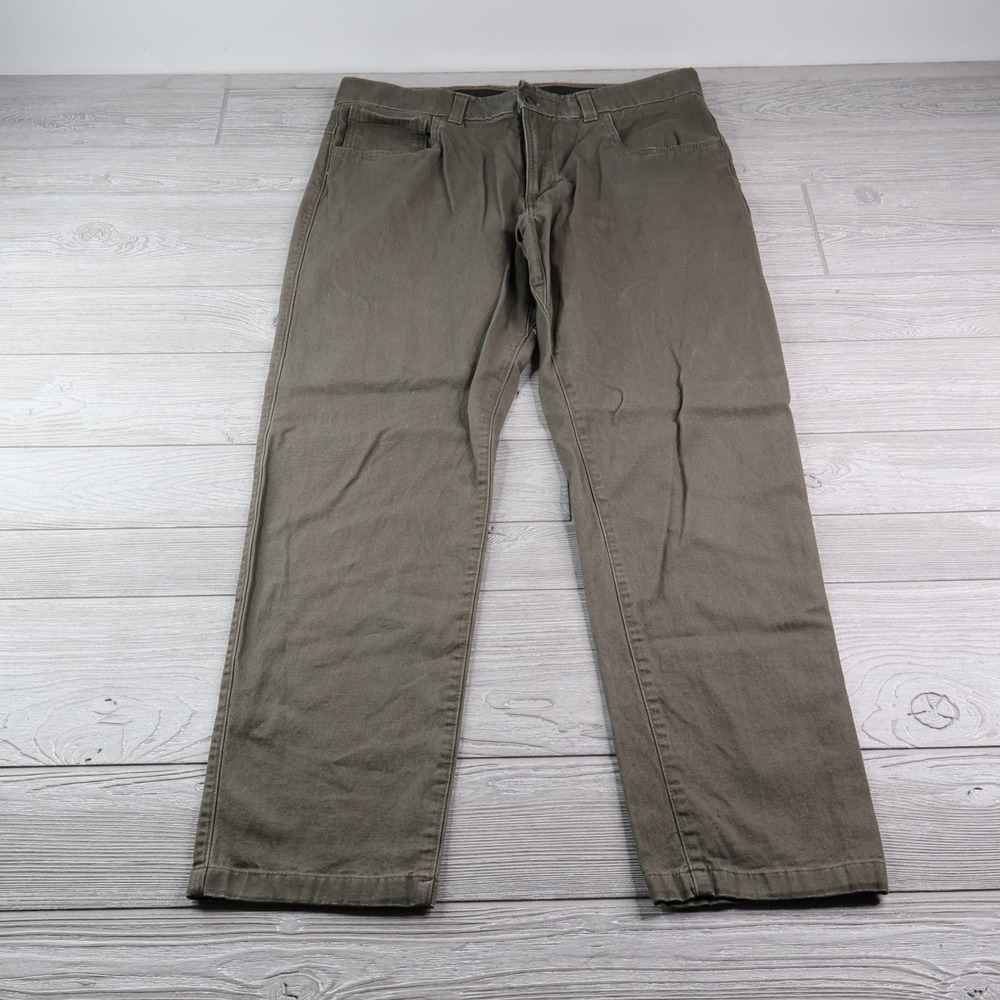 Origin Maine Moab Stretch Canvas Pants Men's 36x32 Olive Made USA